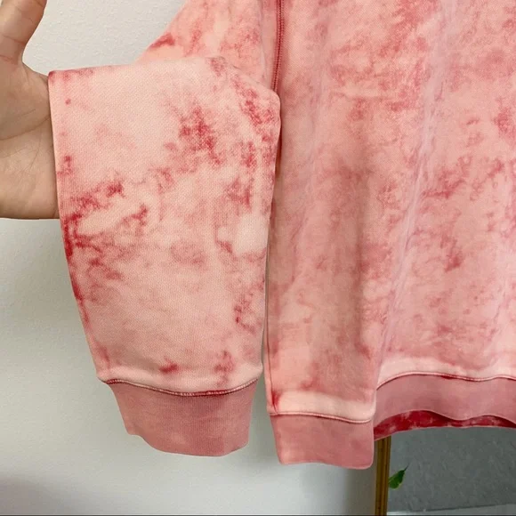 Vigoss Women’s Pink Tie Dye Crewneck Light Weight Sweatshirt Size Medium New - Picture 5 of 5